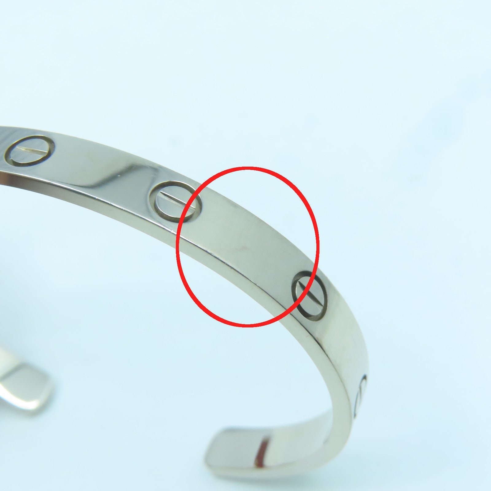 CARTIER 18K white gold Love Bracelet bracelet Cartier#17