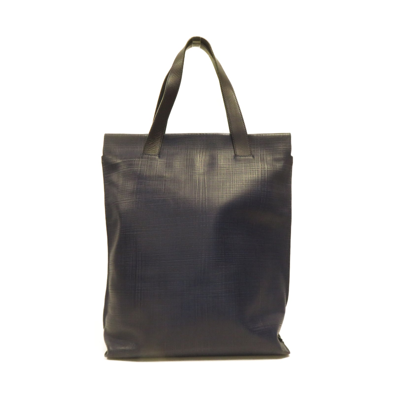 LOEWE 牛皮皮革Tote Bag金扣肩背袋藍色