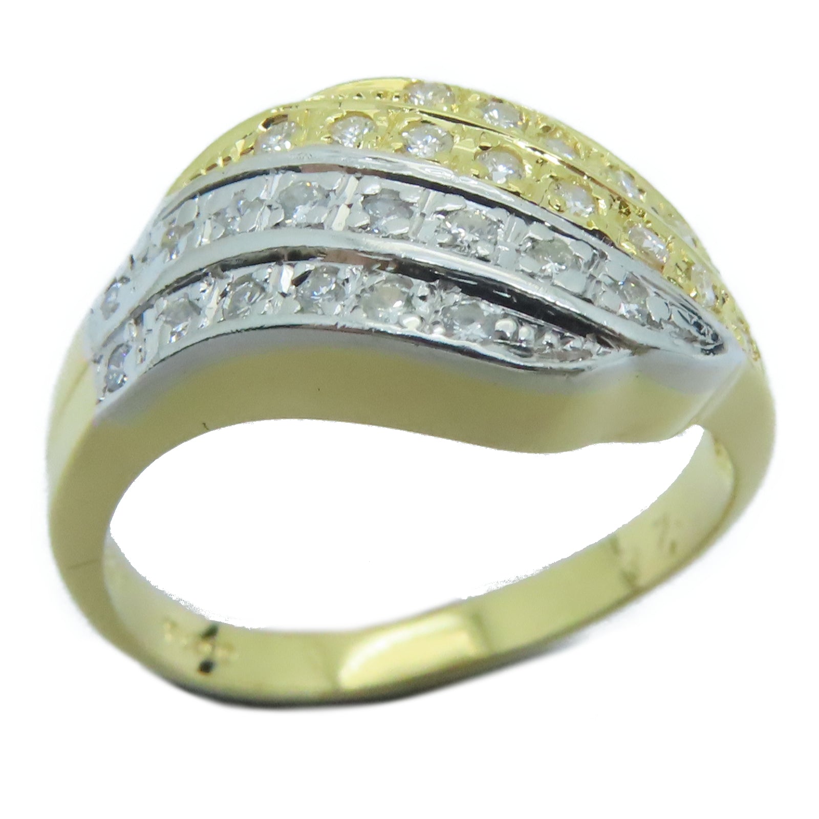 JEWELRY 【激減優惠】18K黃金Diamond Ring 0.28ct鑽石戒指US#6.5