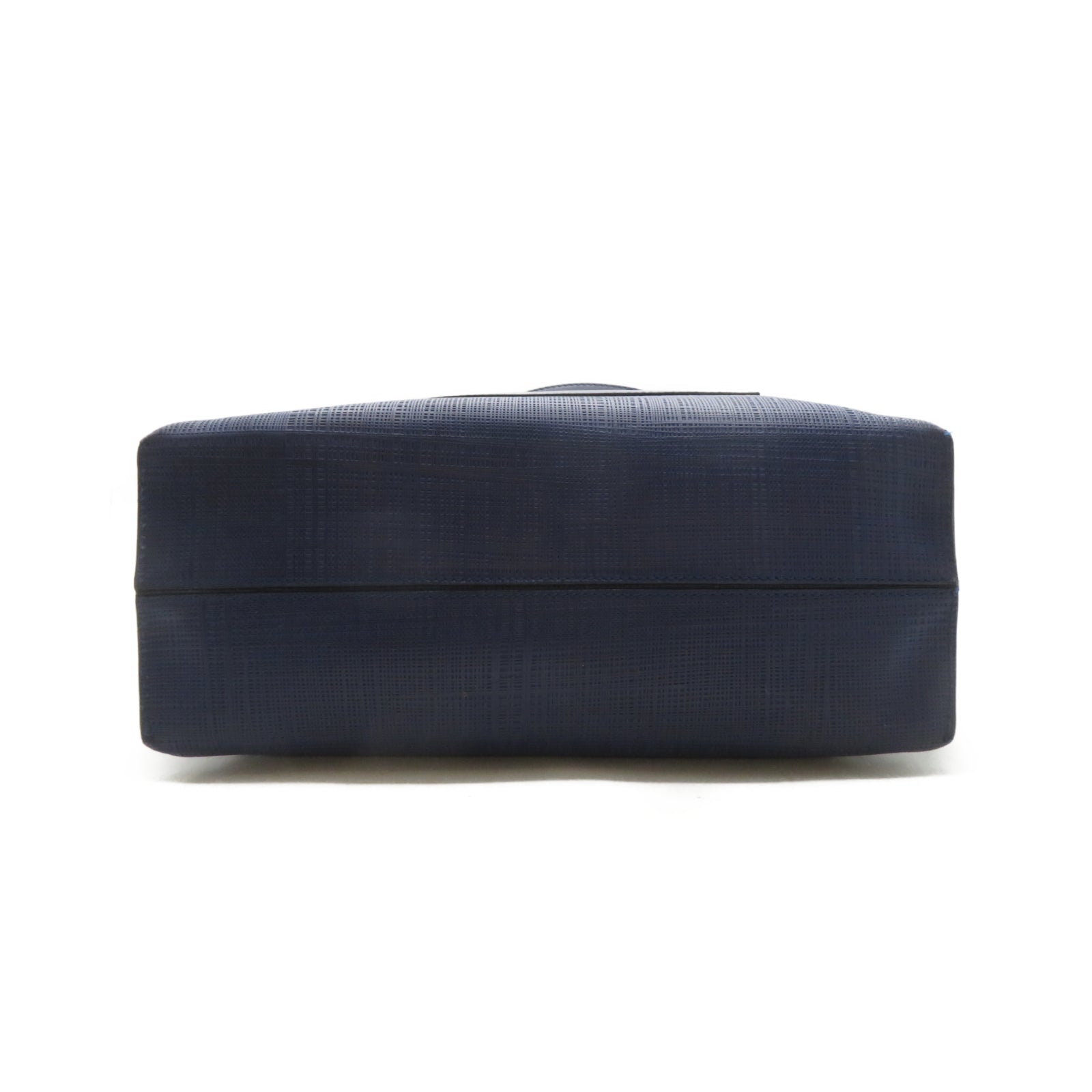 LOEWE 牛皮皮革Tote Bag金扣肩背袋藍色