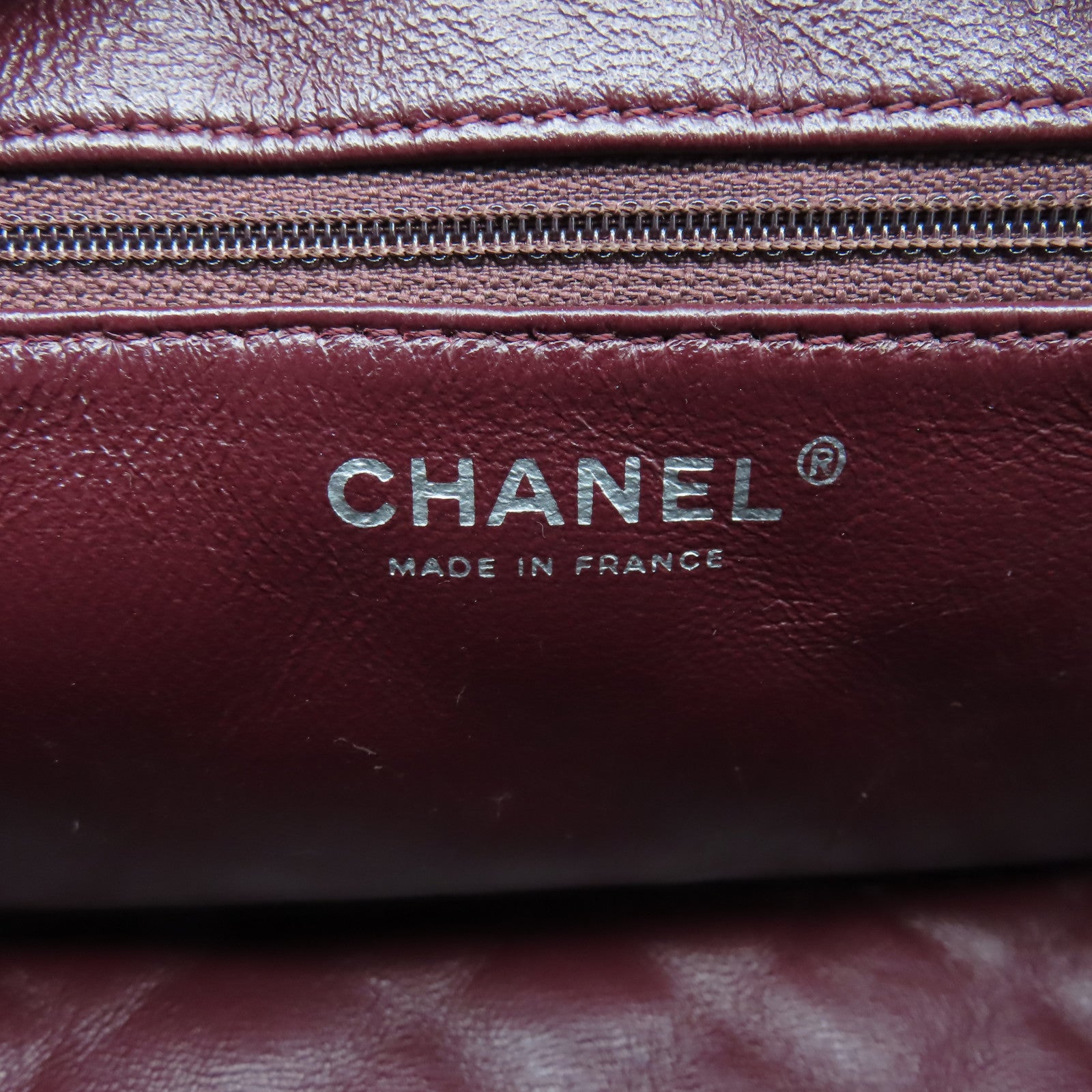 CHANEL 菱格羊皮皮革Chain Shoulder銀扣鏈帶肩背袋黑色