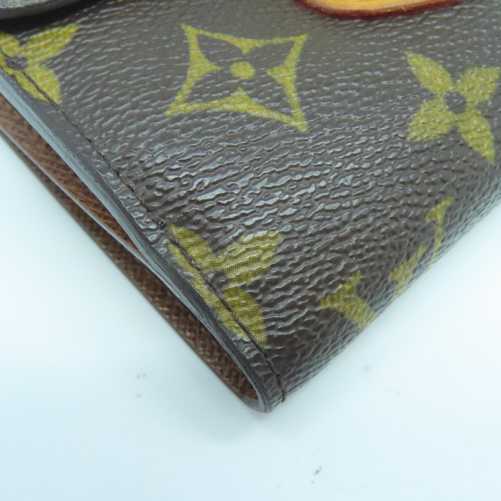 LOUIS VUITTON Monogram Portefeuille Joey金扣錢包棕色