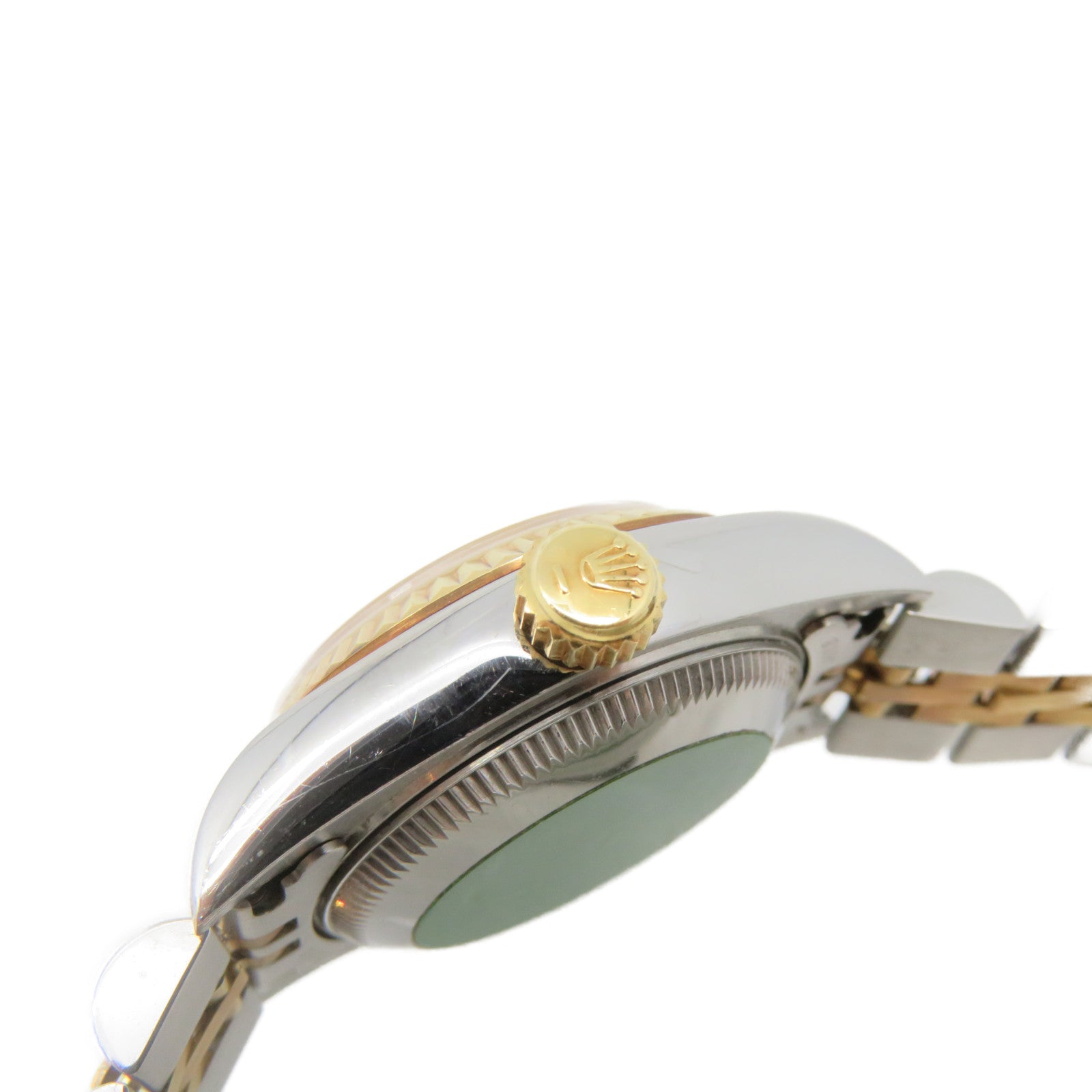 ROLEX Datejust Watch18K玫瑰金/不鏽鋼自動機芯手錶白色
