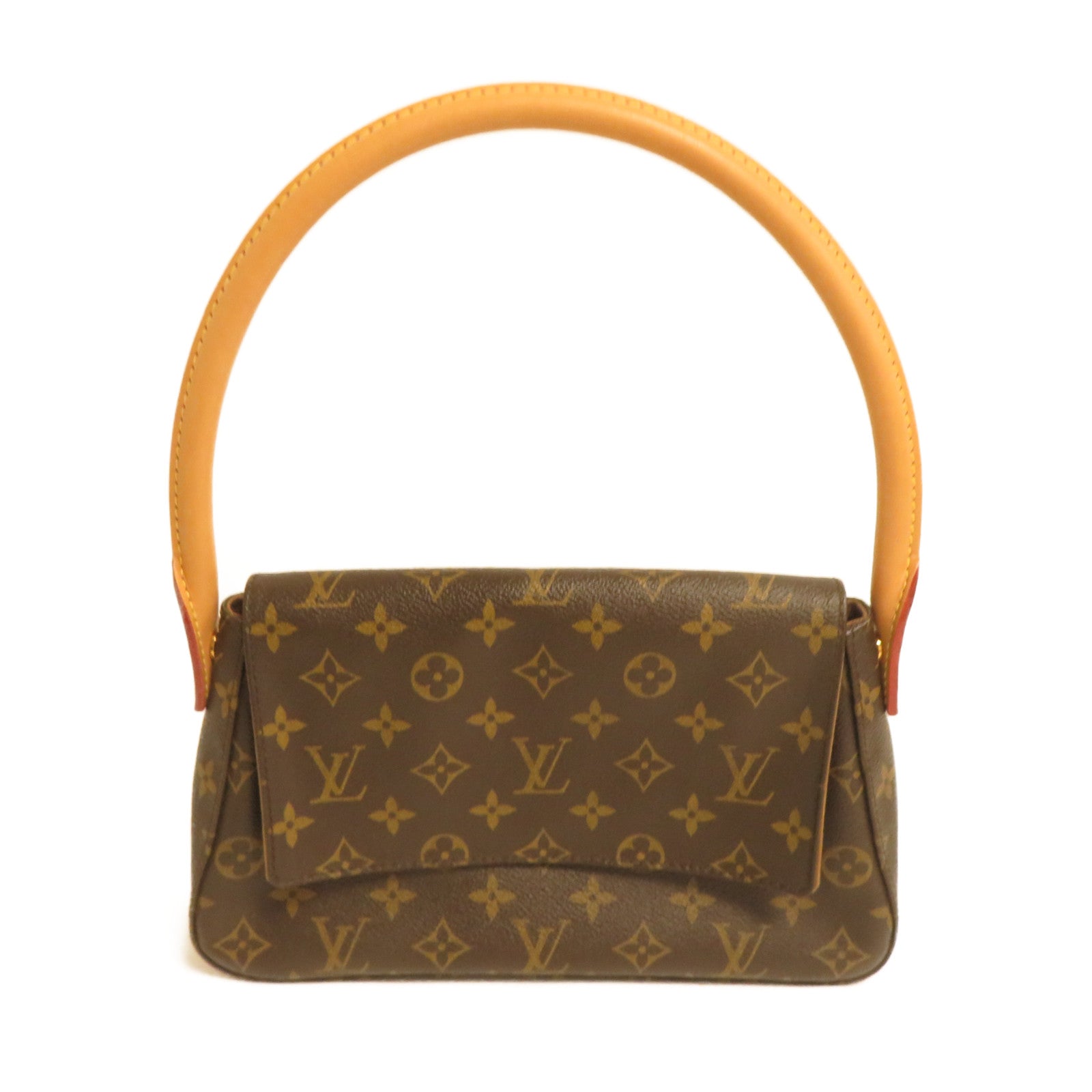 LOUIS VUITTON Monogram Mini Looping肩背袋啡色