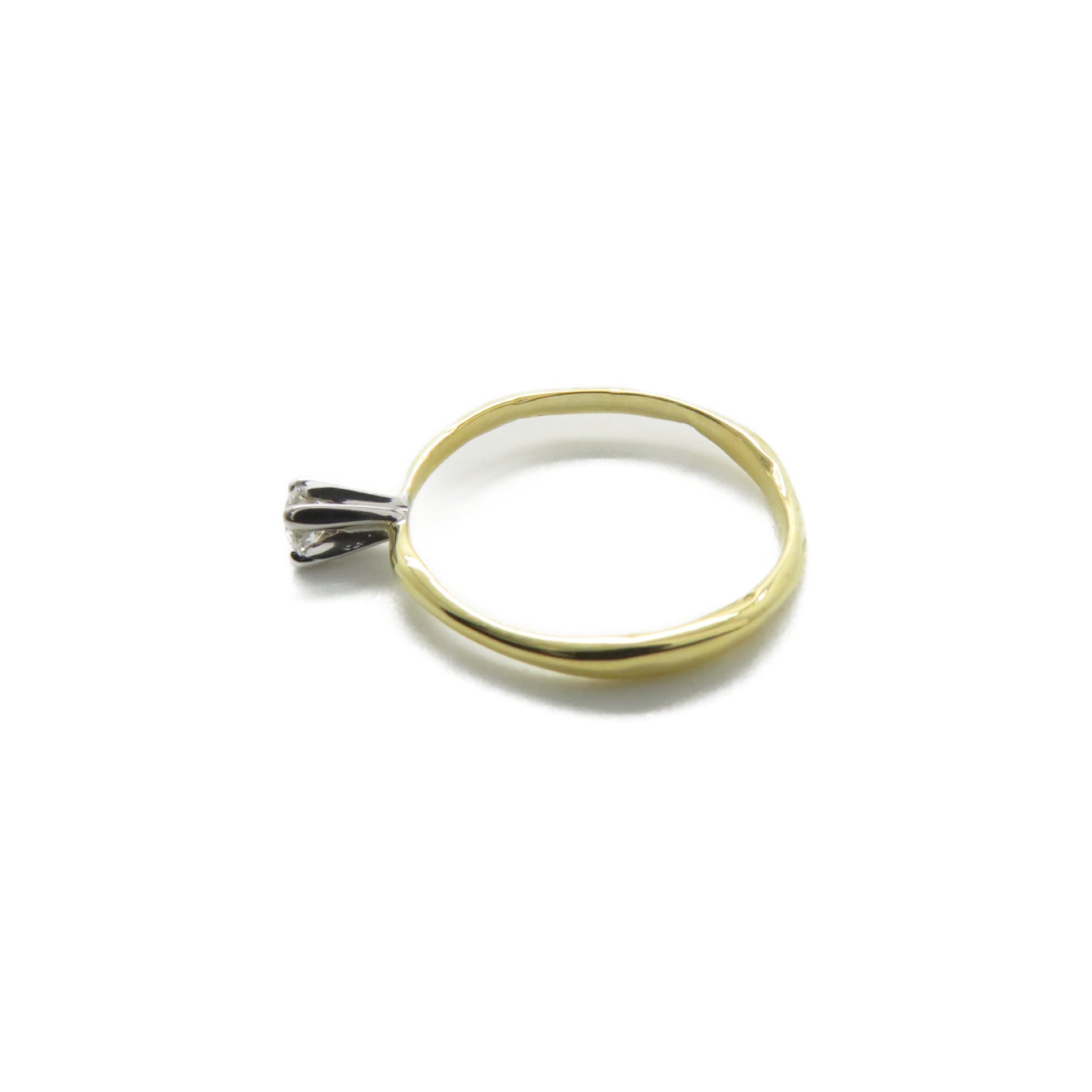 JEWELRY 18K黃金Diamond Ring 1.6g鑽石戒指US#5.25