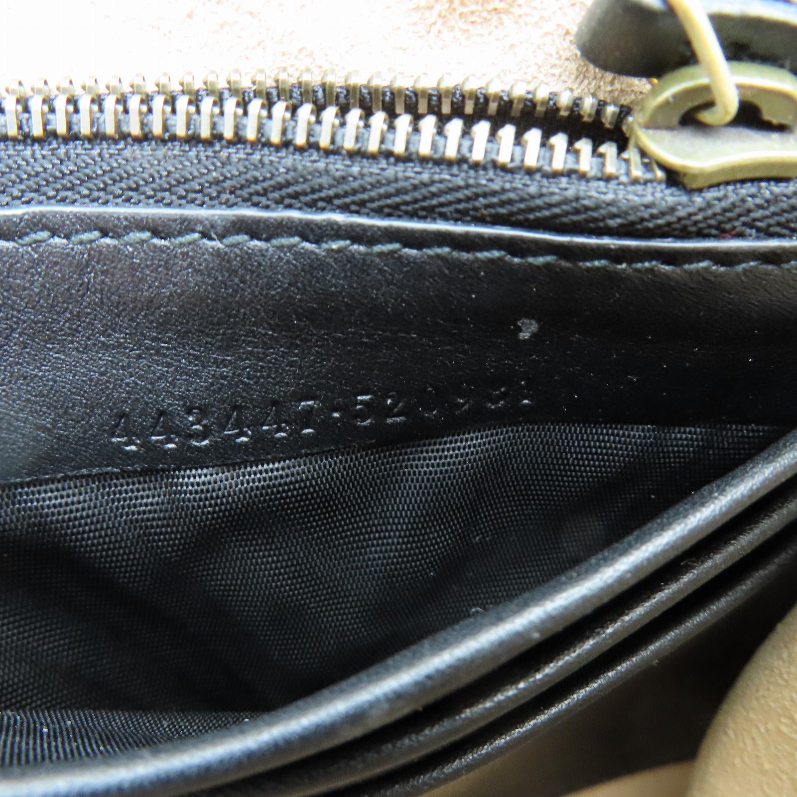 GUCCI 牛皮皮革Chain Shoulder金扣鏈帶肩背袋黑色