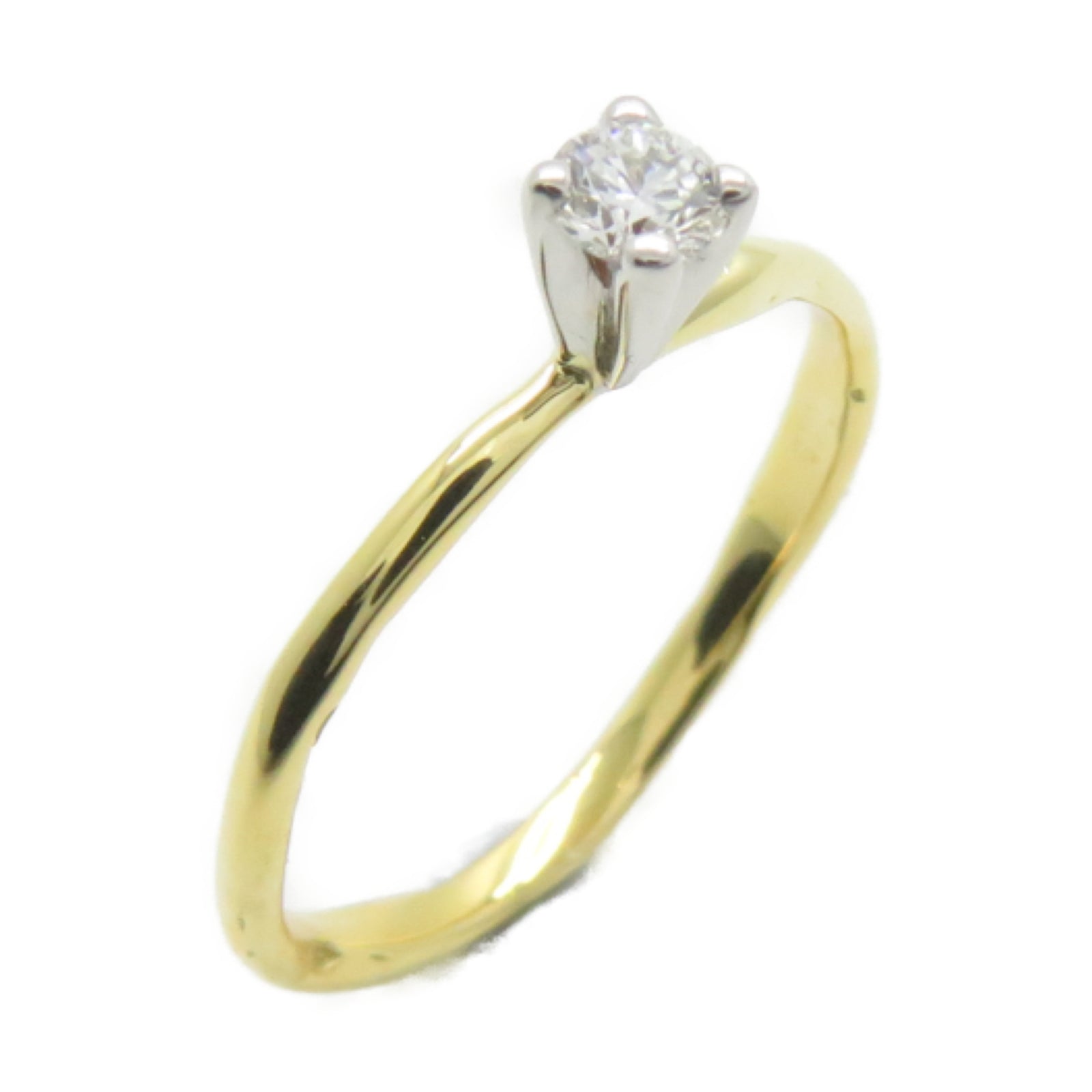 JEWELRY 18K黃金Diamond Ring 1.6g鑽石戒指US#5.25