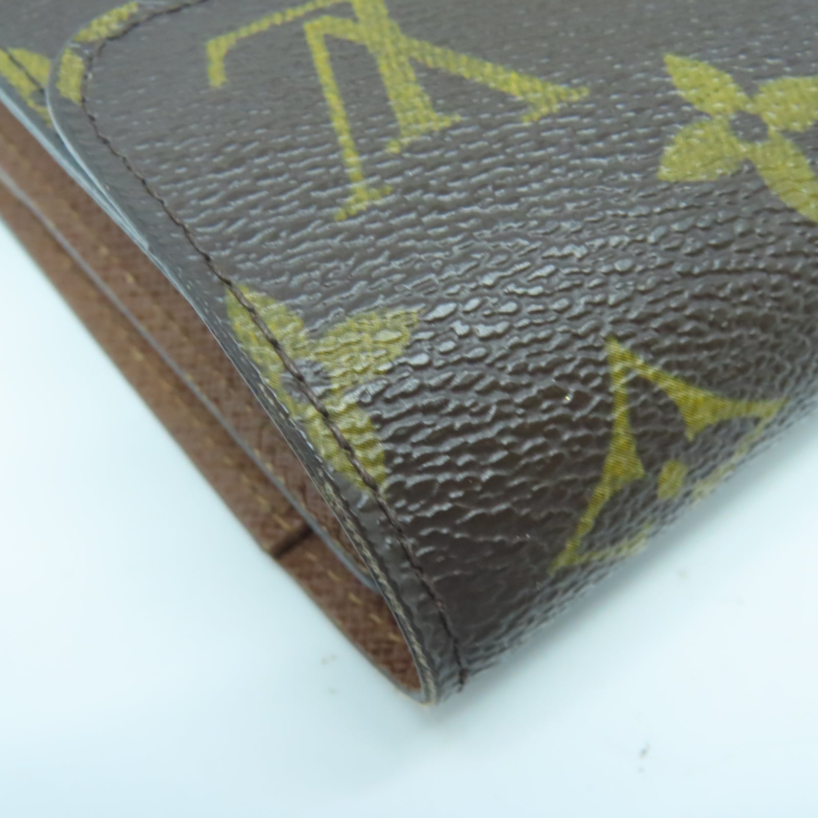 LOUIS VUITTON Monogram Portefeuille Joey金扣錢包棕色