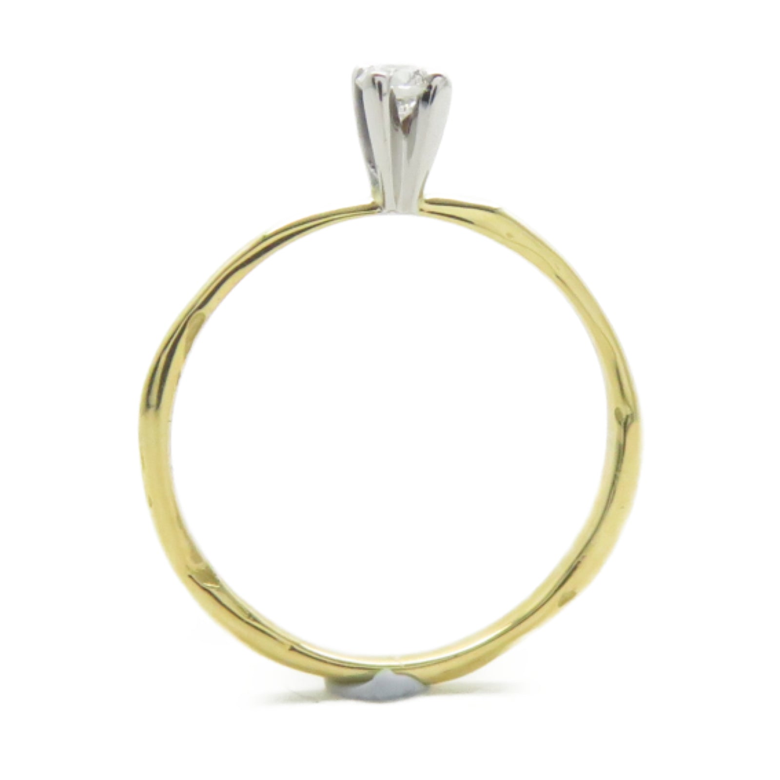 JEWELRY 18K黃金Diamond Ring 1.6g鑽石戒指US#5.25