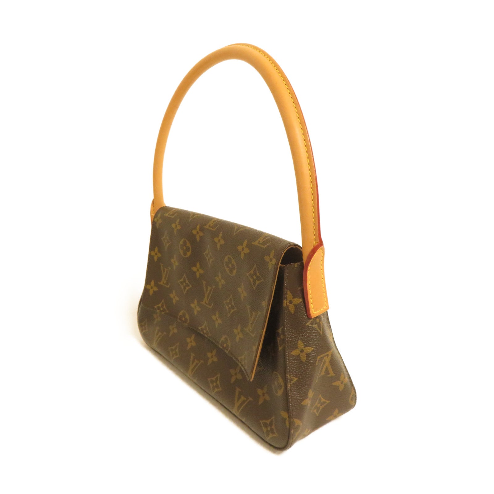 LOUIS VUITTON Monogram Mini Looping肩背袋啡色