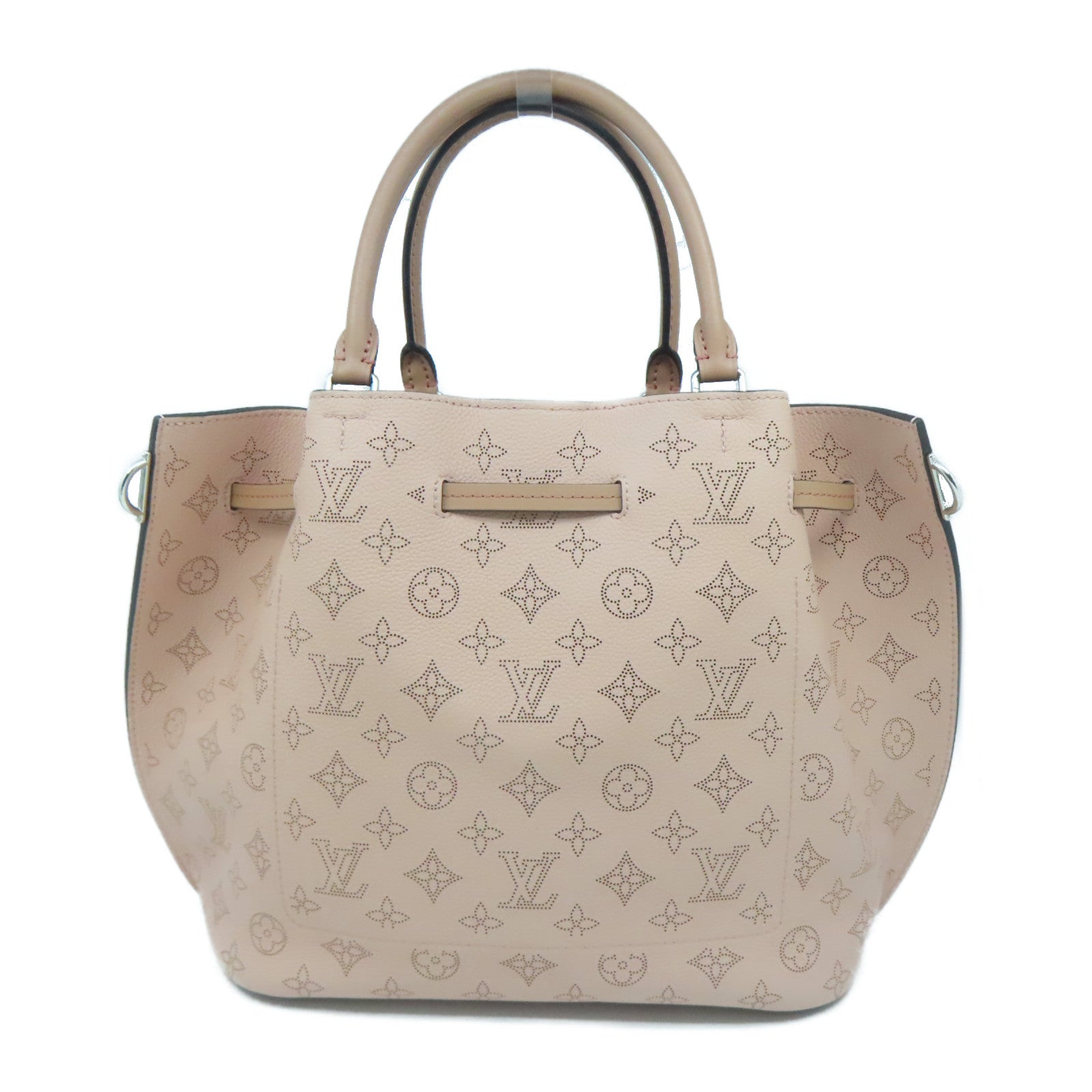 LOUIS VUITTON Mahina Girolata Bag銀扣手挽肩背兩用袋粉紅色