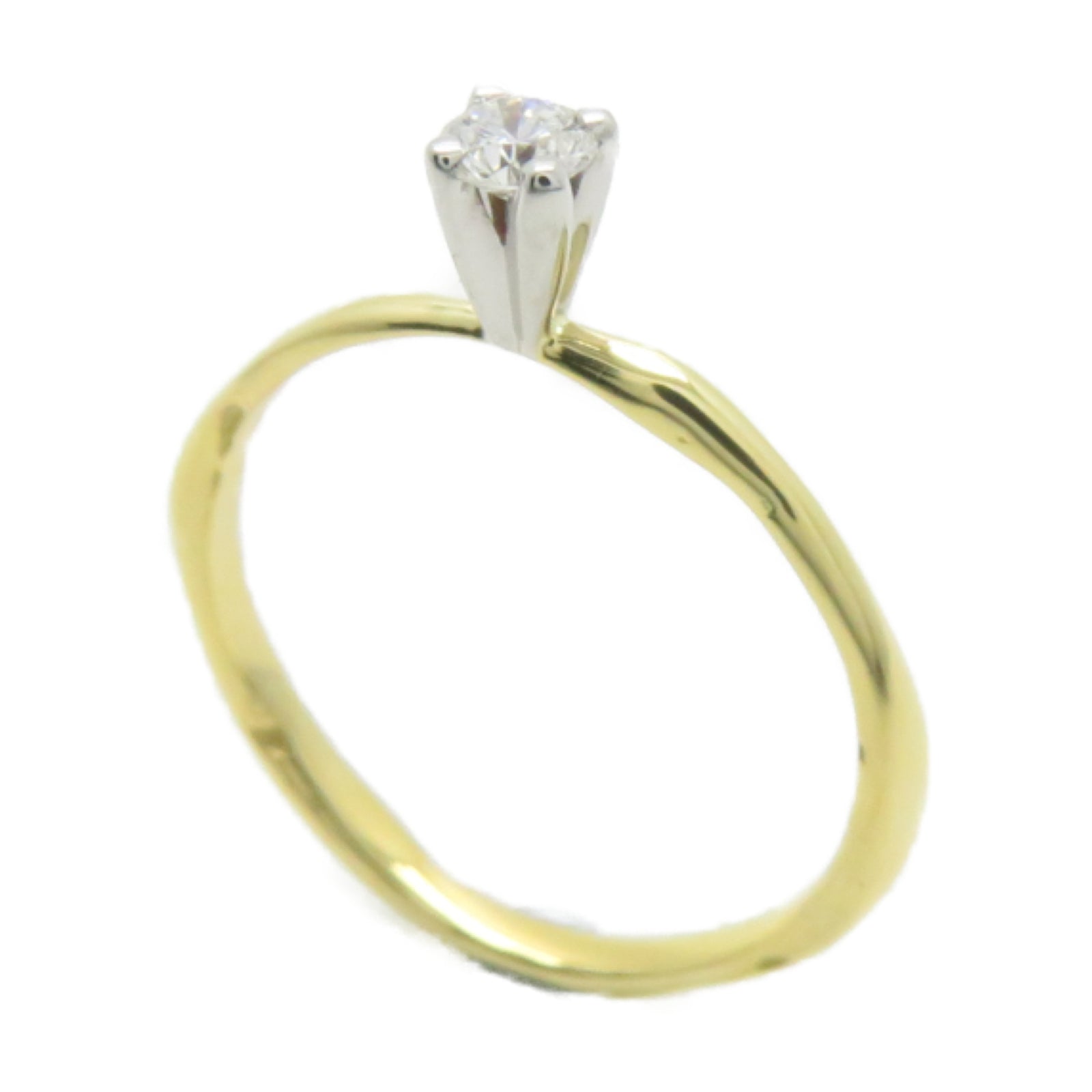 JEWELRY 18K黃金Diamond Ring 1.6g鑽石戒指US#5.25