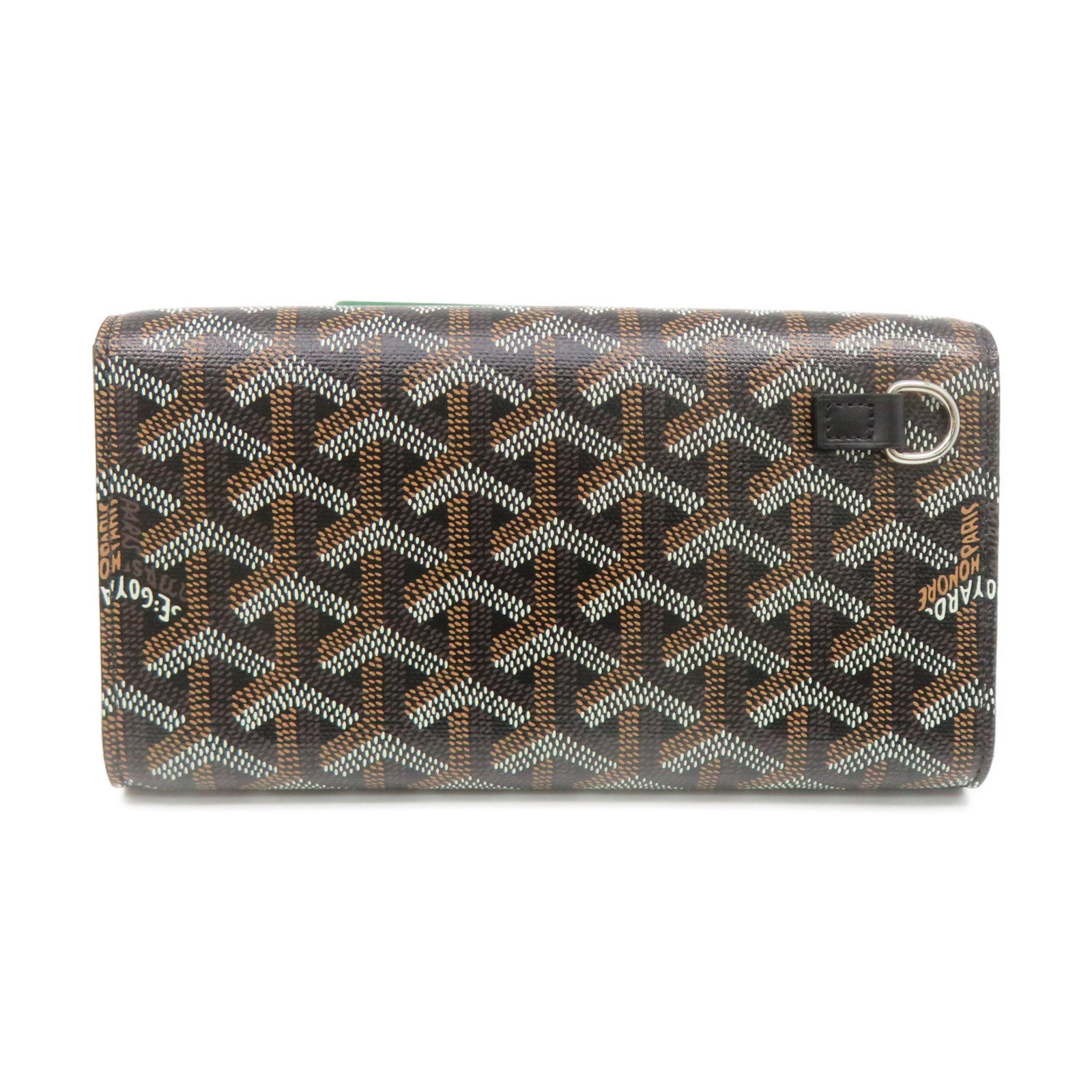 GOYARD 涂层帆布Pouch手拿包啡色/黑色