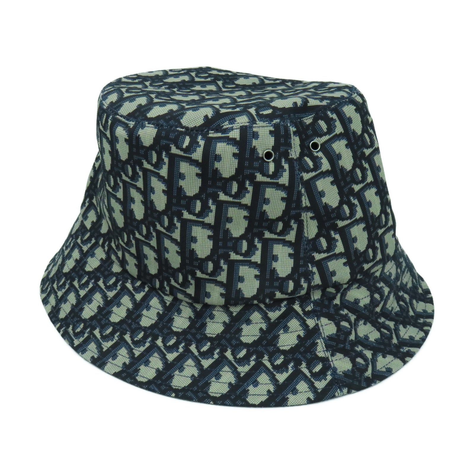 Dior 聚酯纖維/棉質TEDDY-D Reversible Bucket Hat漁夫帽藍色