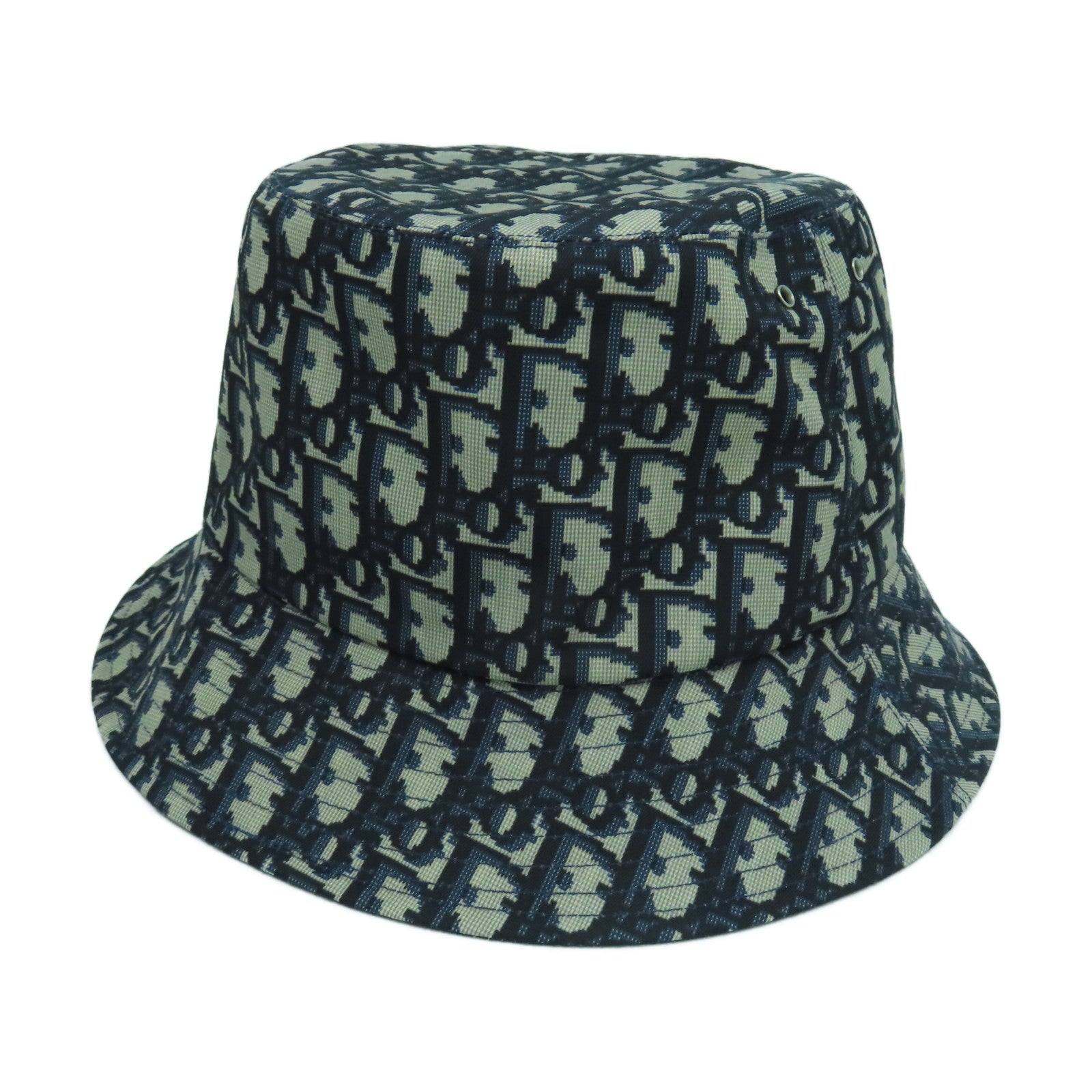Dior 聚酯纖維/棉質TEDDY-D Reversible Bucket Hat漁夫帽藍色