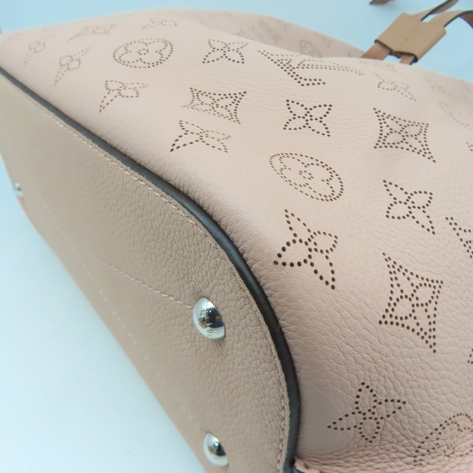LOUIS VUITTON Mahina Girolata Bag銀扣手挽肩背兩用袋粉紅色