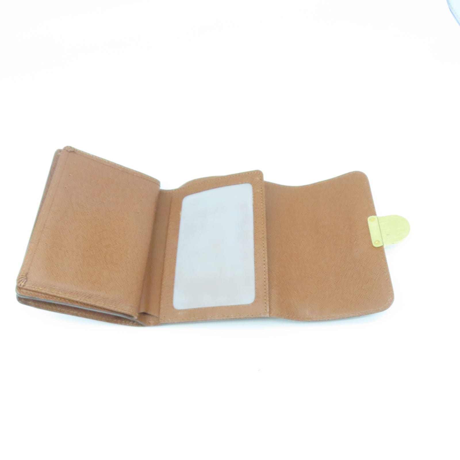 LOUIS VUITTON Monogram Portefeuille Joey金扣錢包棕色