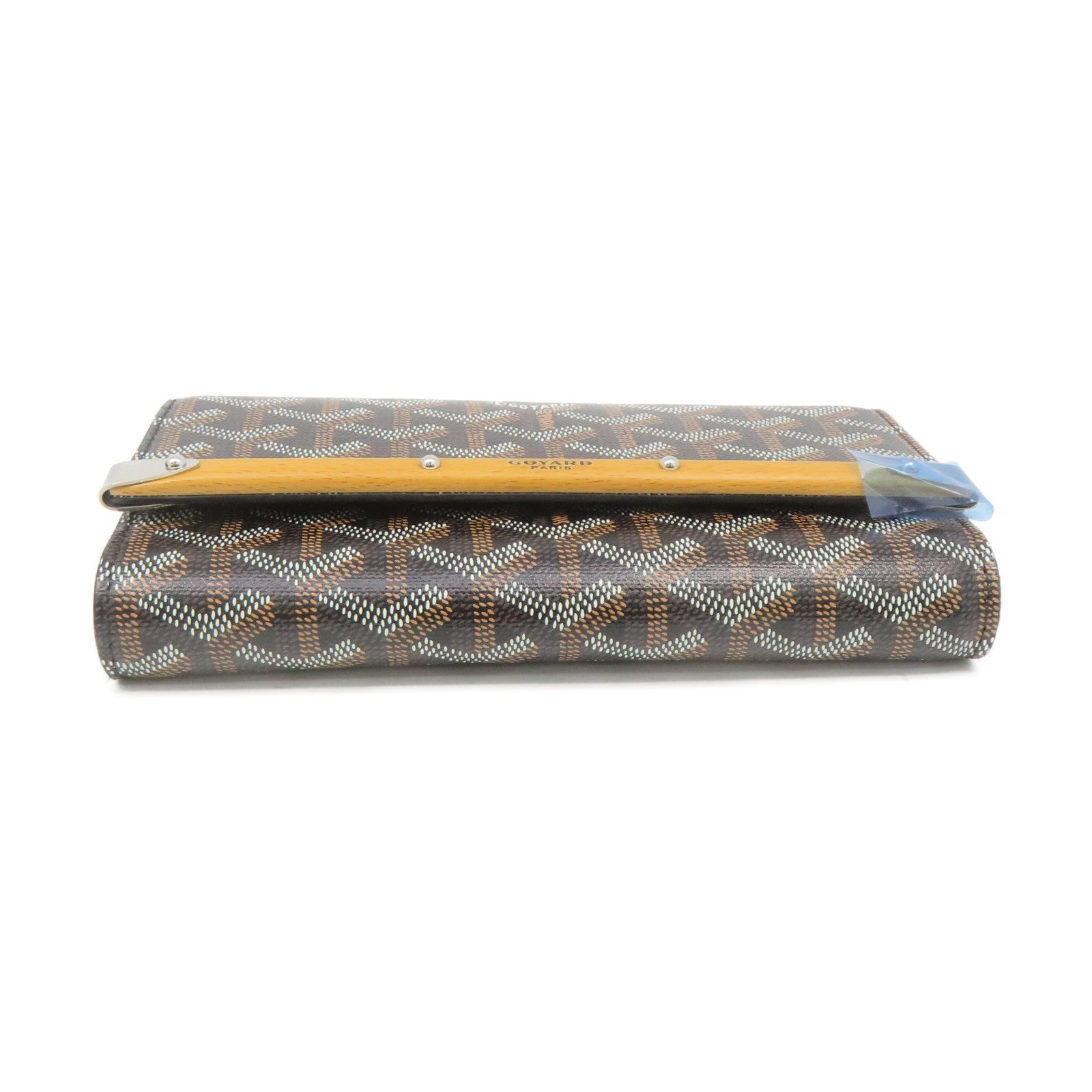GOYARD 涂层帆布Pouch手拿包啡色/黑色