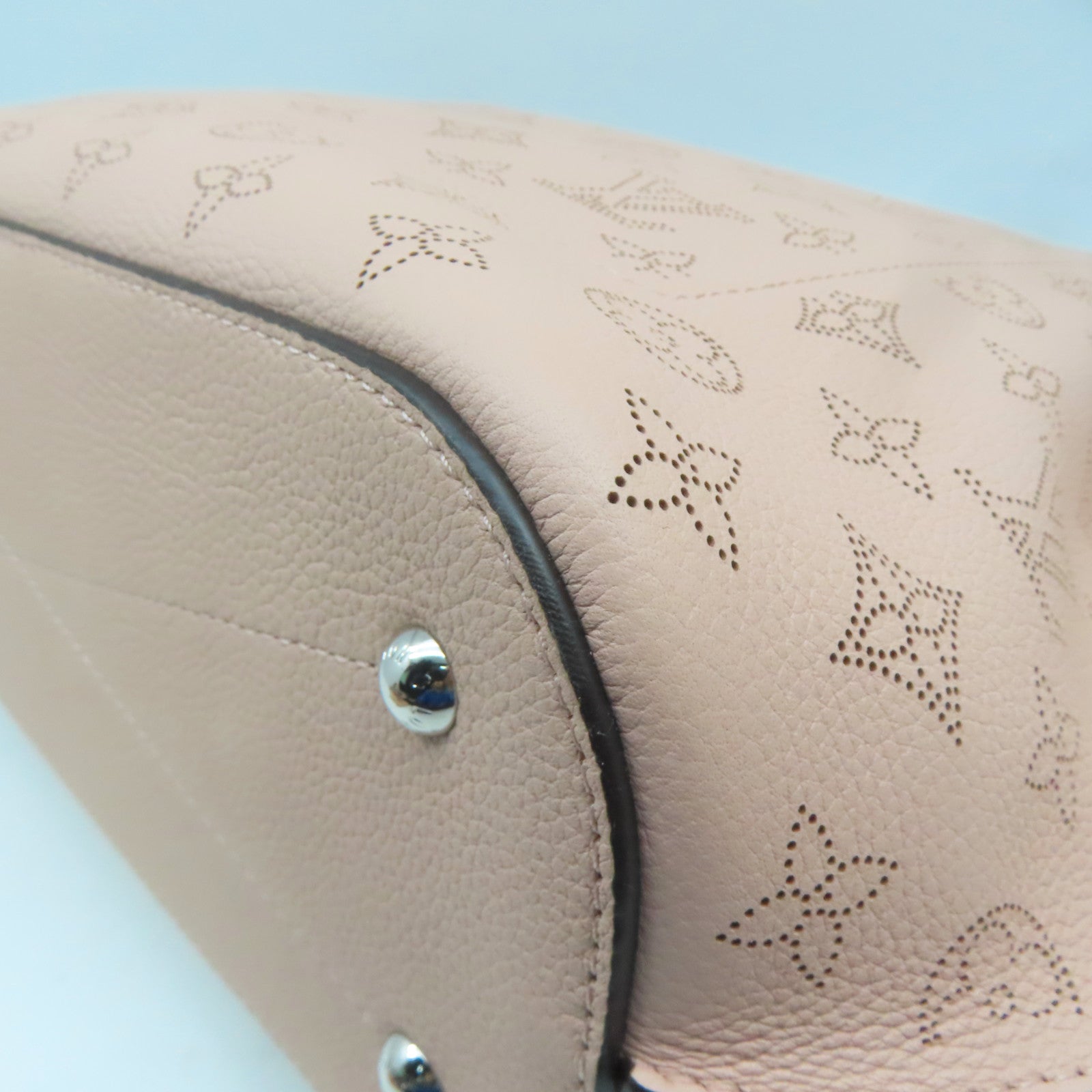 LOUIS VUITTON Mahina Girolata Bag銀扣手挽肩背兩用袋粉紅色