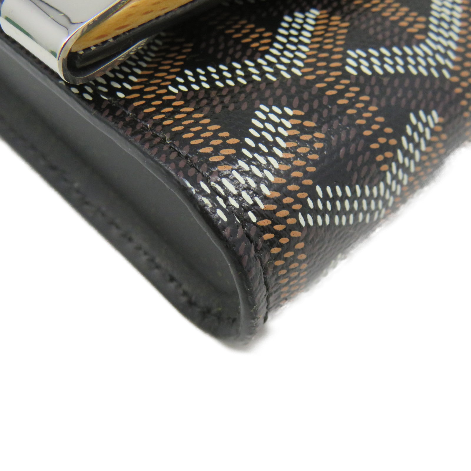 GOYARD 涂层帆布Pouch手拿包啡色/黑色
