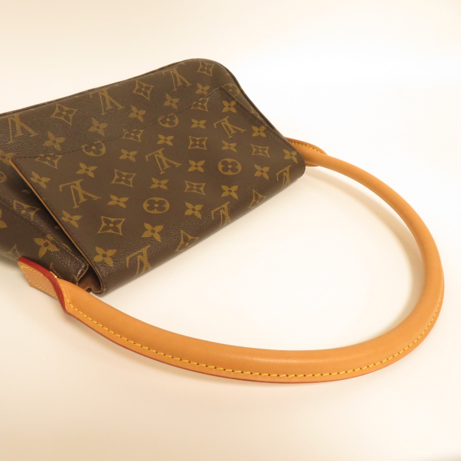 LOUIS VUITTON Monogram Mini Looping肩背袋啡色