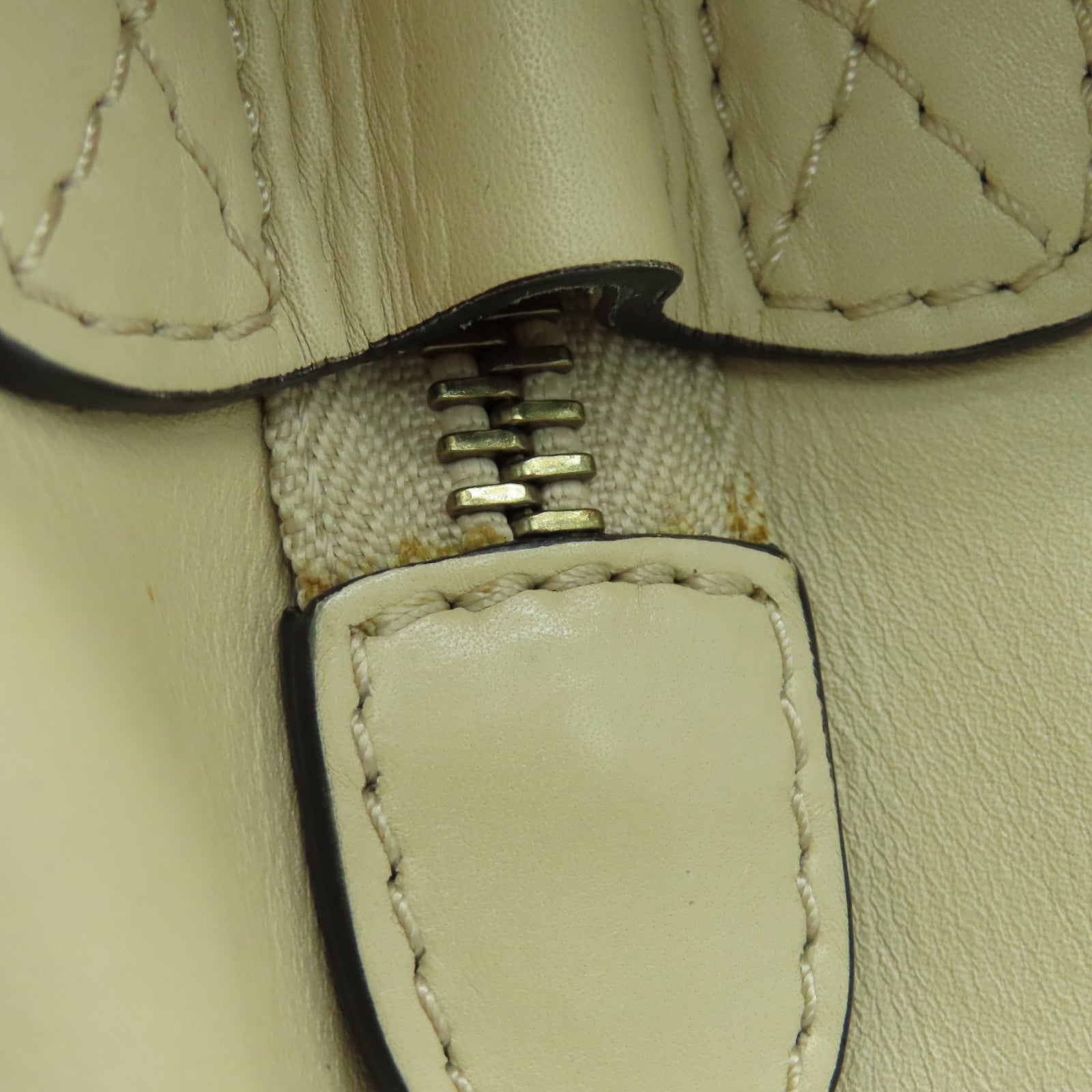 CELINE Leather Micro Luggage Gold Buckle Shoulder Bag Beige