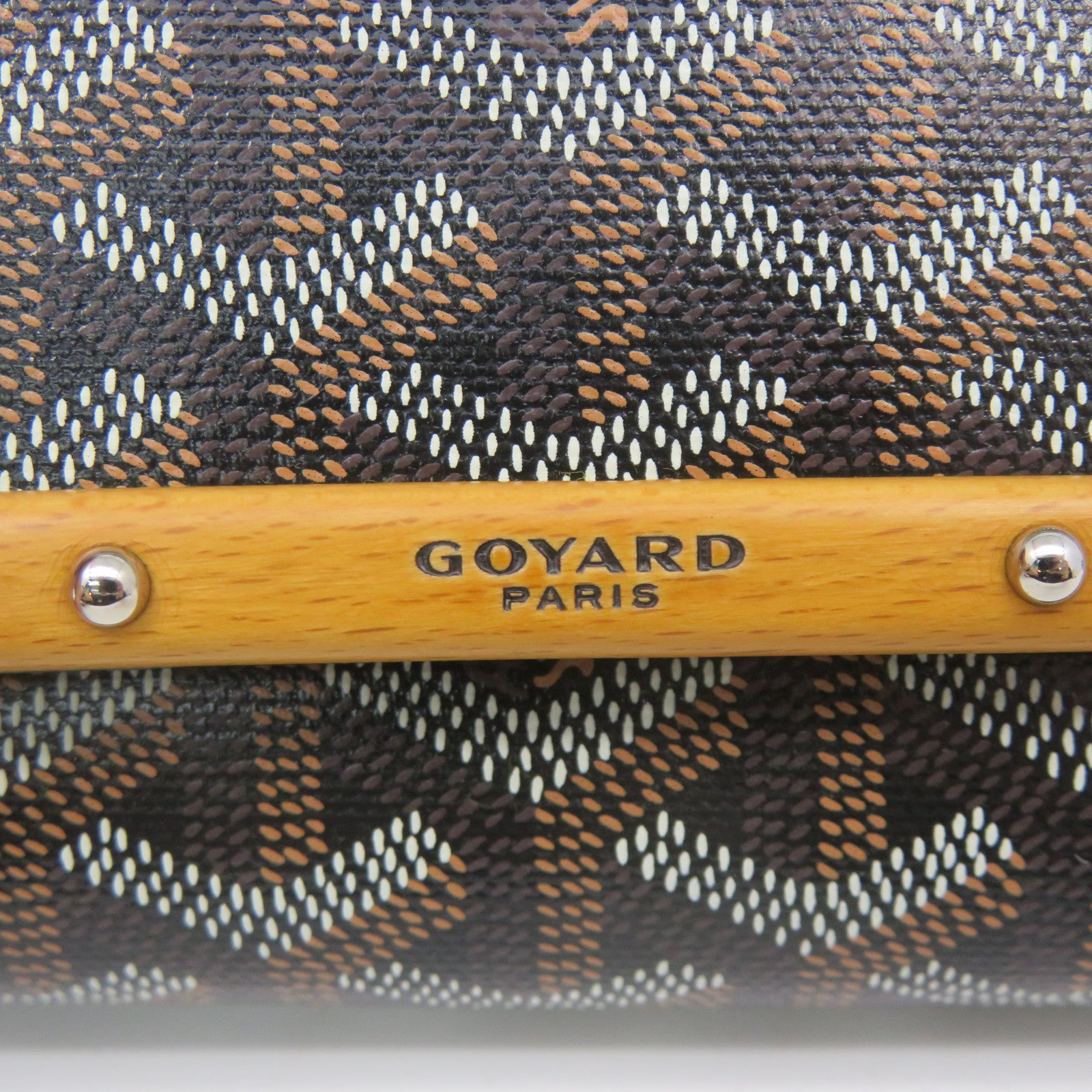 GOYARD 涂层帆布Pouch手拿包啡色/黑色