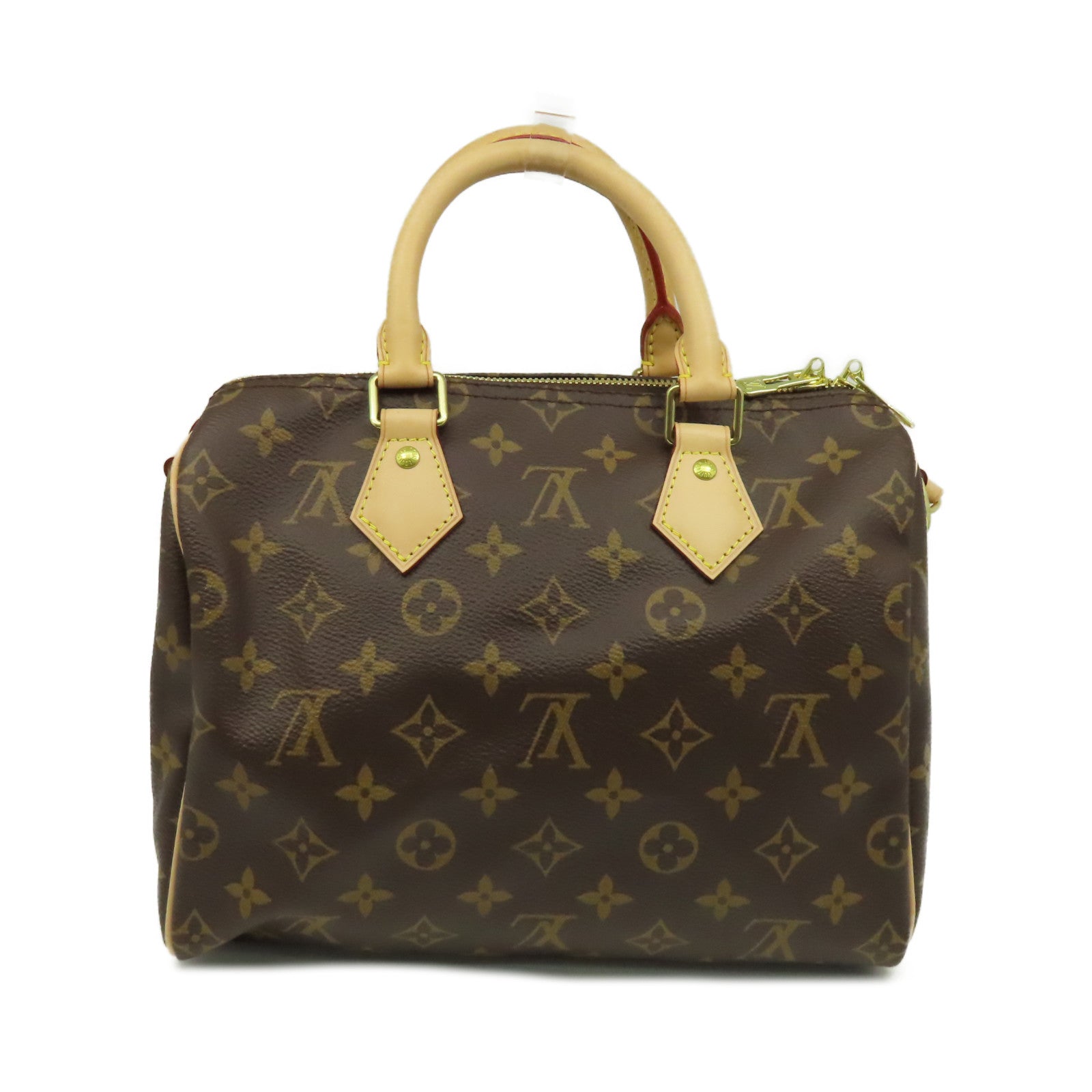 LOUIS VUITTON Monogram Speedy 25 2Way Shoulder Bag金扣手挽肩背兩用袋啡色