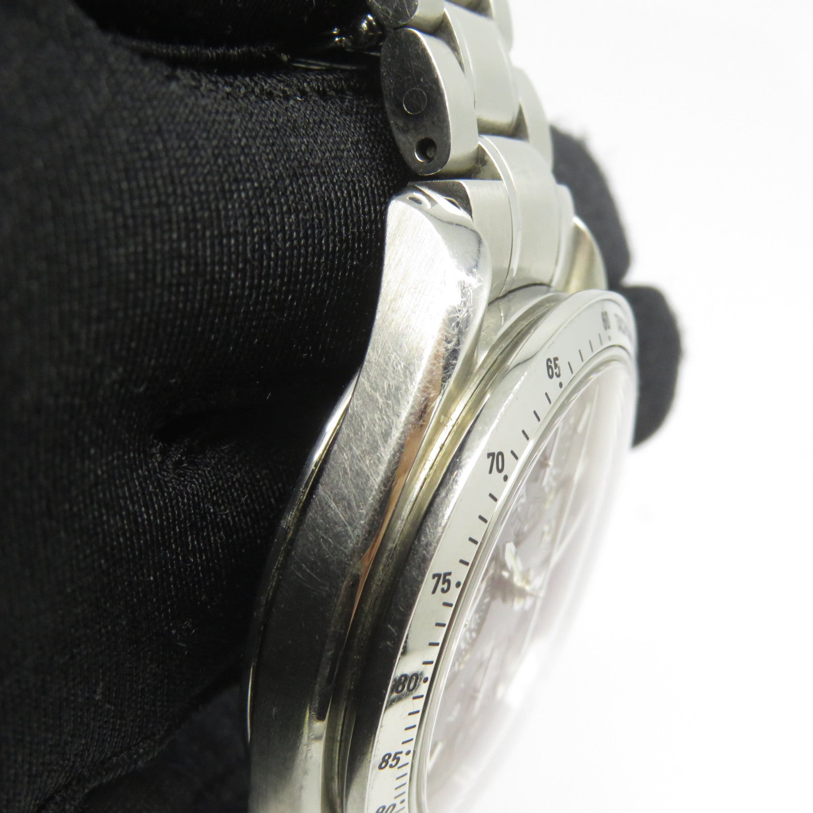 OMEGA Speedmaster Date不鏽鋼手錶自動機芯黑色