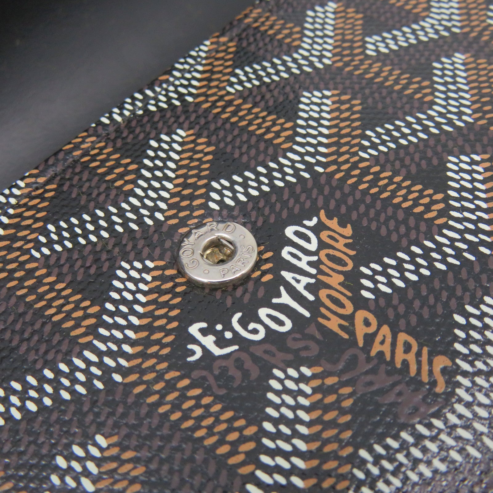 GOYARD 涂层帆布Pouch手拿包啡色/黑色