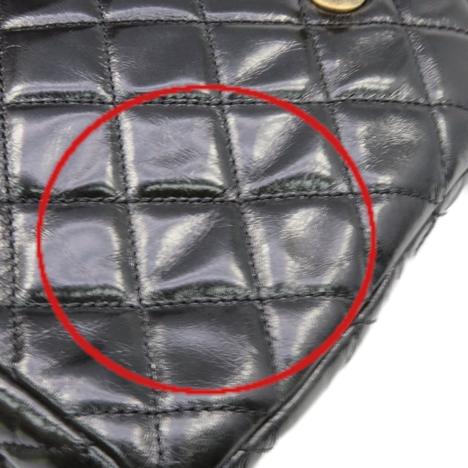 CHANEL 菱格牛皮皮革2Way Shoulder Bag金扣鏈帶手挽肩背兩用袋黑色