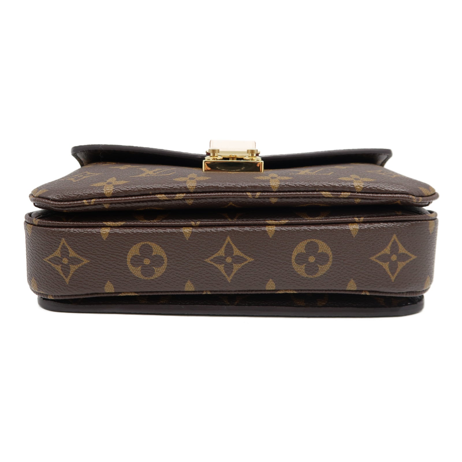 LOUIS VUITTON Monogram Pochette Metis East West金扣手挽肩背兩用袋啡色