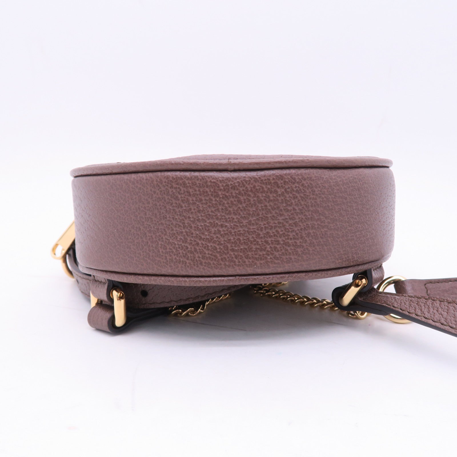 GUCCI 【激減優惠】帆布Ophidia Round Backpack金扣背包啡色