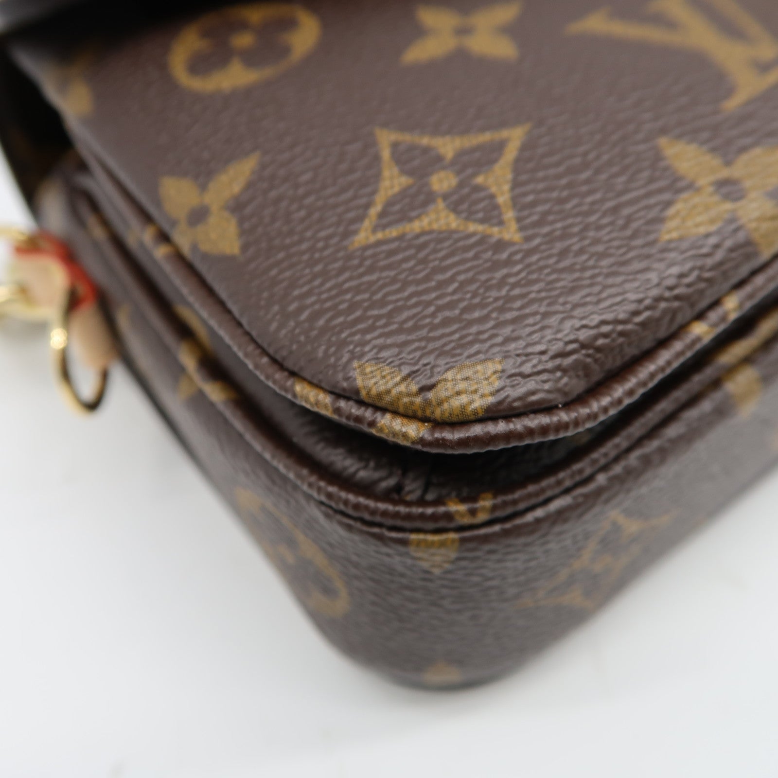LOUIS VUITTON Monogram Pochette Metis East West金扣手挽肩背兩用袋啡色
