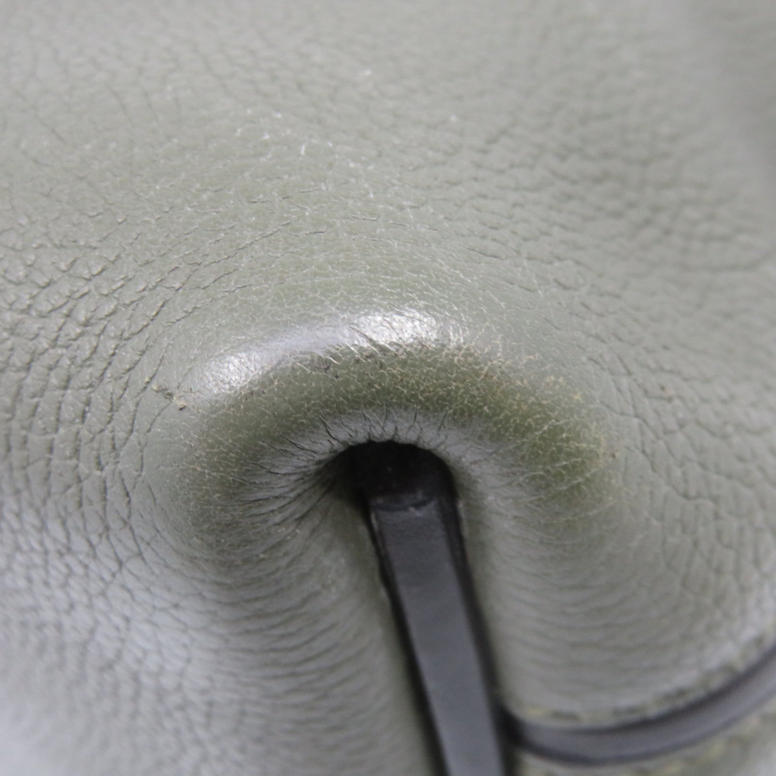 HERMES Clemence皮革24/24 29cm 2Way Shoulder Bag金扣手挽肩背两用袋61/60绿色