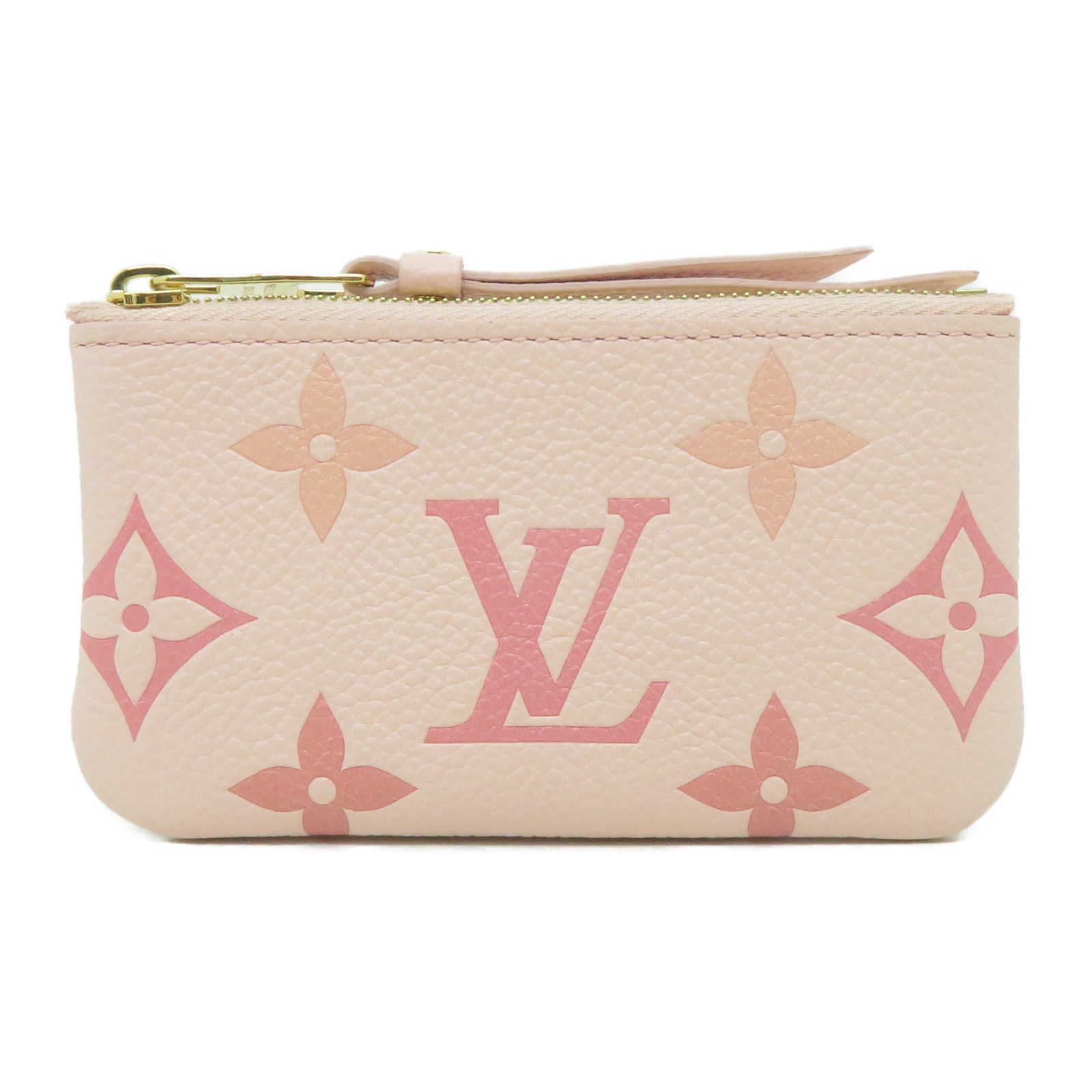 LOUIS VUITTON Monogram Empreinte Card Case金扣卡片套粉紅色