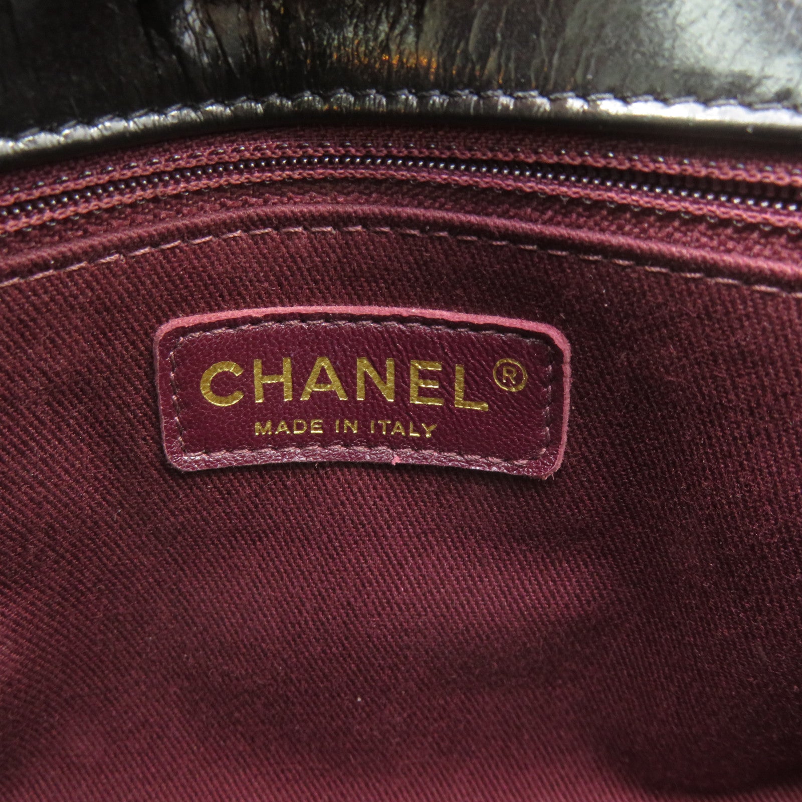 CHANEL 菱格牛皮皮革2Way Shoulder Bag金扣鏈帶手挽肩背兩用袋黑色