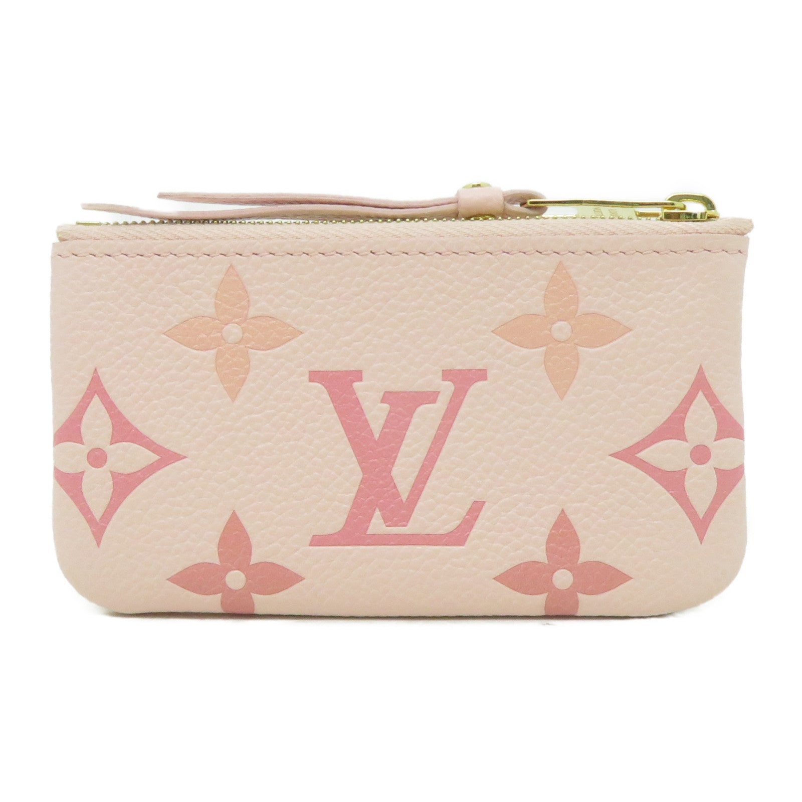 LOUIS VUITTON Monogram Empreinte Card Case金扣卡片套粉紅色
