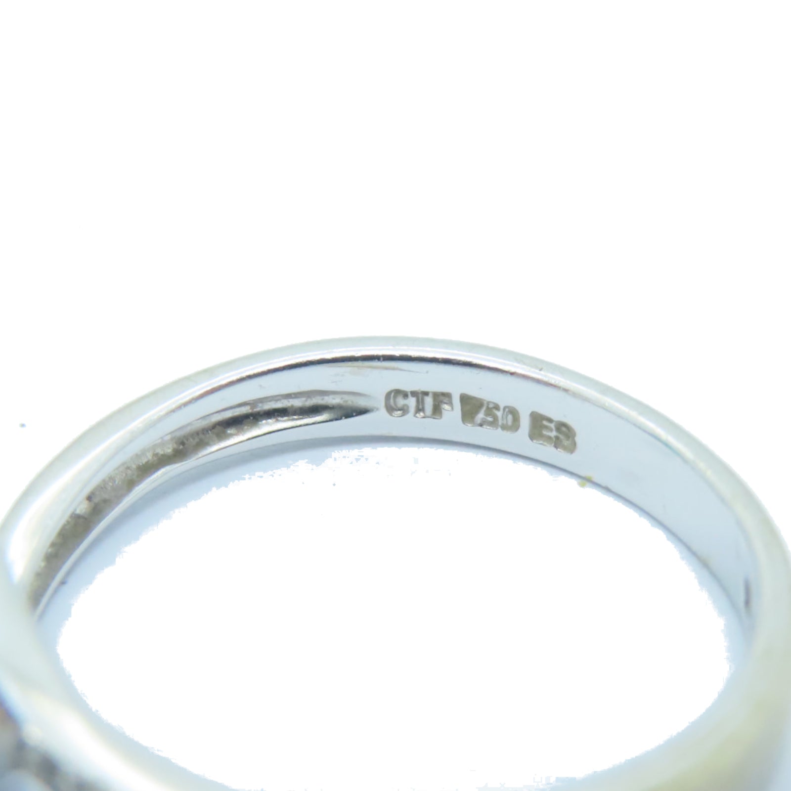 JEWELRY 【激减优惠】18K白金0.49ct蓝宝石0.04ct钻石Sapphire Ring戒指US#6.25