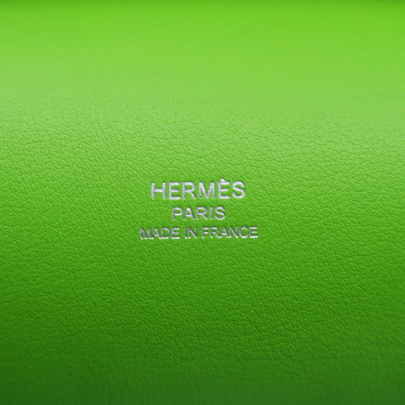 HERMES Swift皮革Jypsiere 28銀扣肩背袋綠色