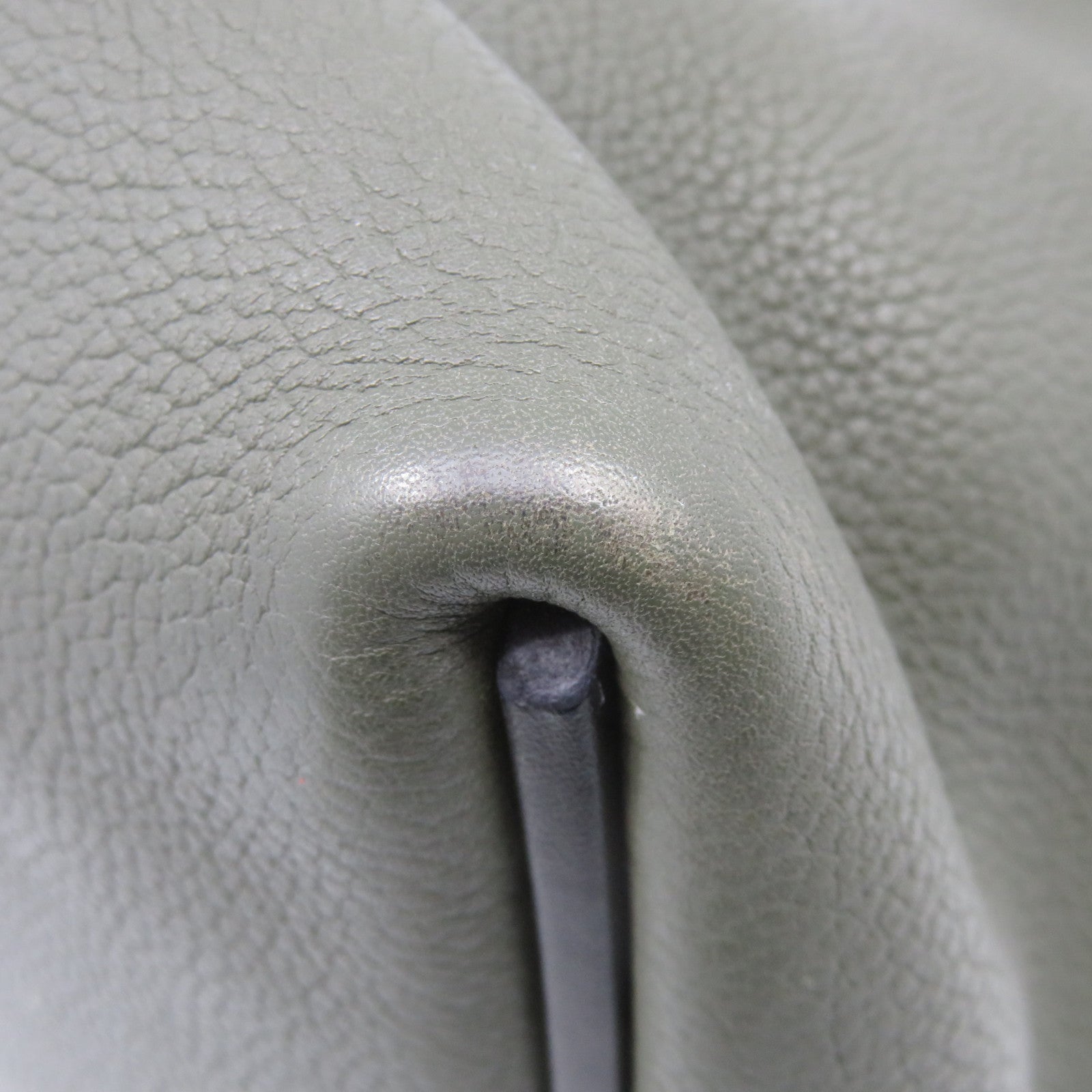 HERMES Clemence皮革24/24 29cm 2Way Shoulder Bag金扣手挽肩背两用袋61/60绿色