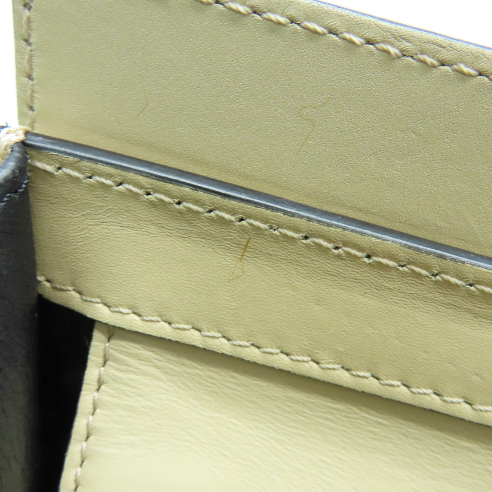 CELINE Leather Micro Luggage Gold Buckle Shoulder Bag Beige