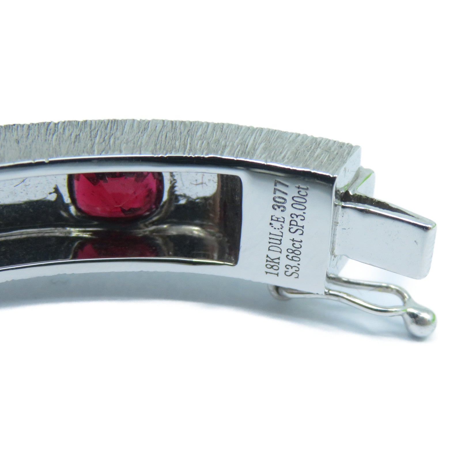 JEWELRY 18K白金Bangle3.68ct藍寶石/3.0ct半寶石手鐲