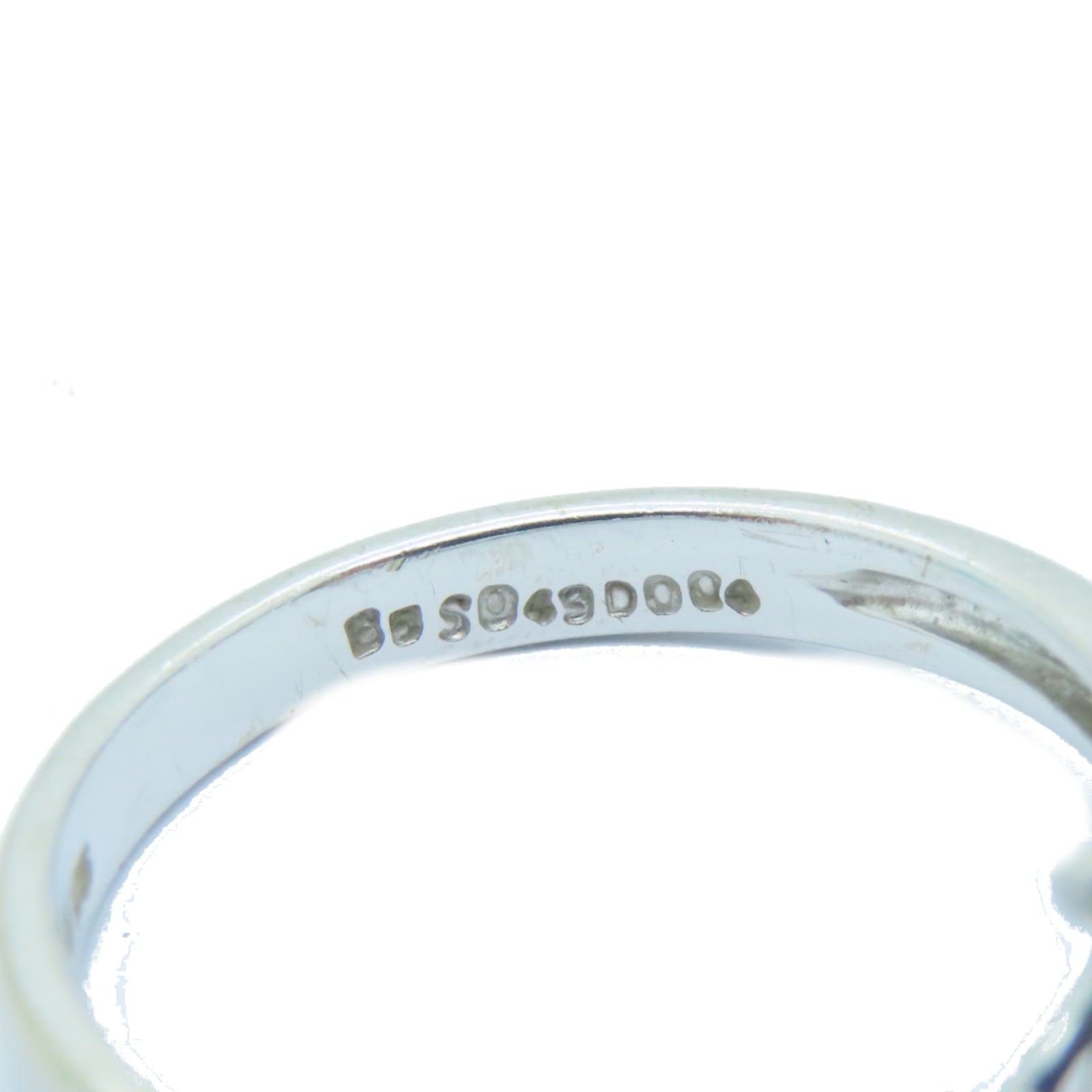 JEWELRY 【激减优惠】18K白金0.49ct蓝宝石0.04ct钻石Sapphire Ring戒指US#6.25