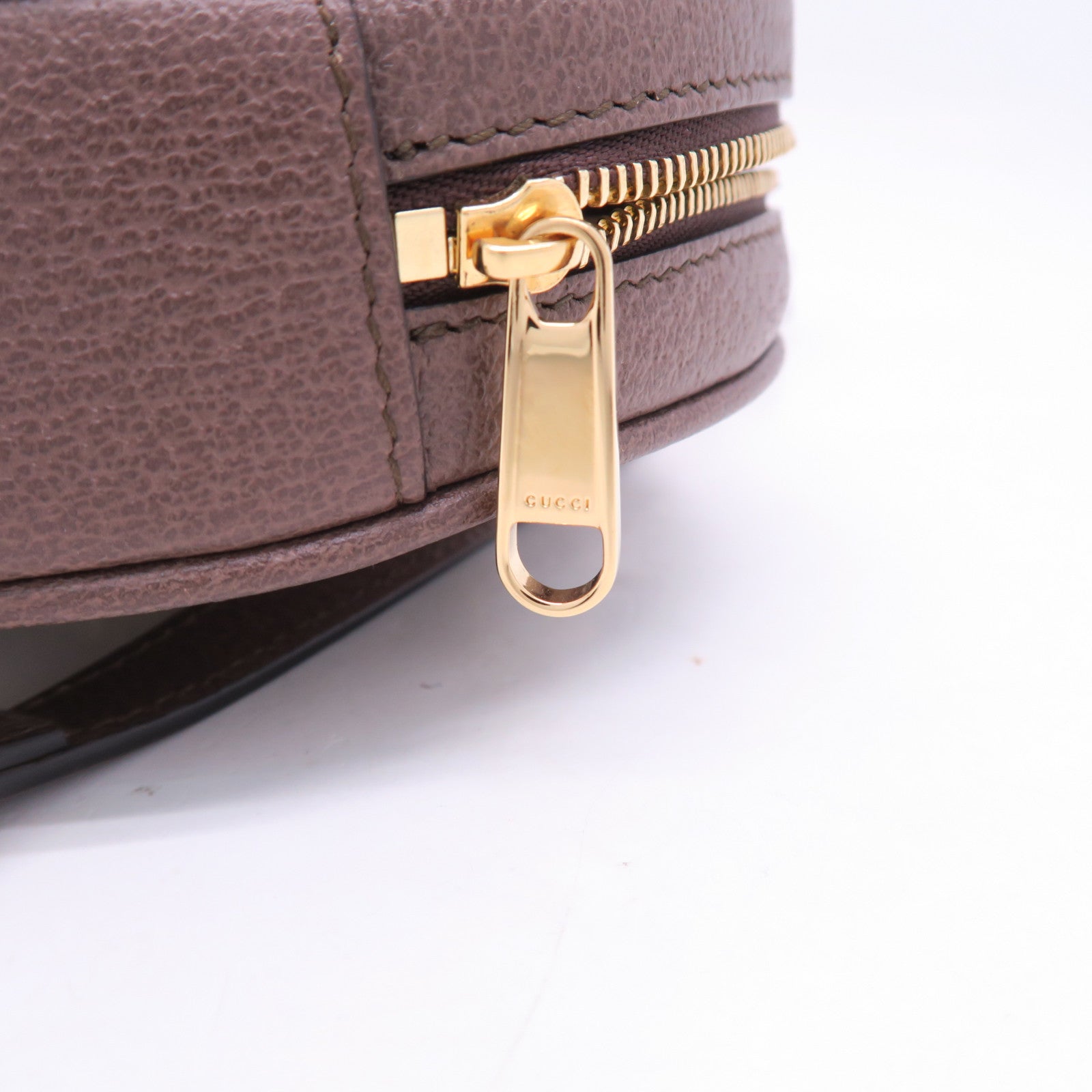 GUCCI 【激減優惠】帆布Ophidia Round Backpack金扣背包啡色