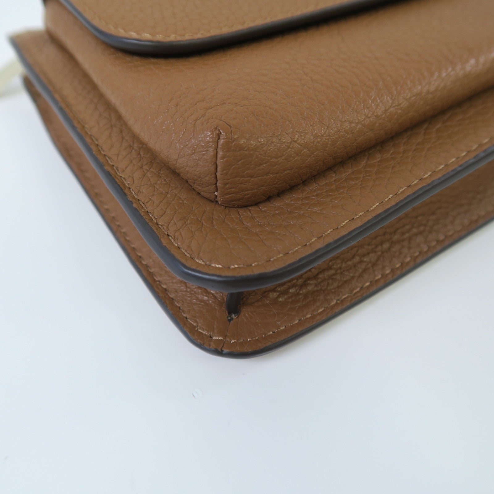 Kate Spade 牛皮皮革Shoulder Bag金扣肩背袋啡色