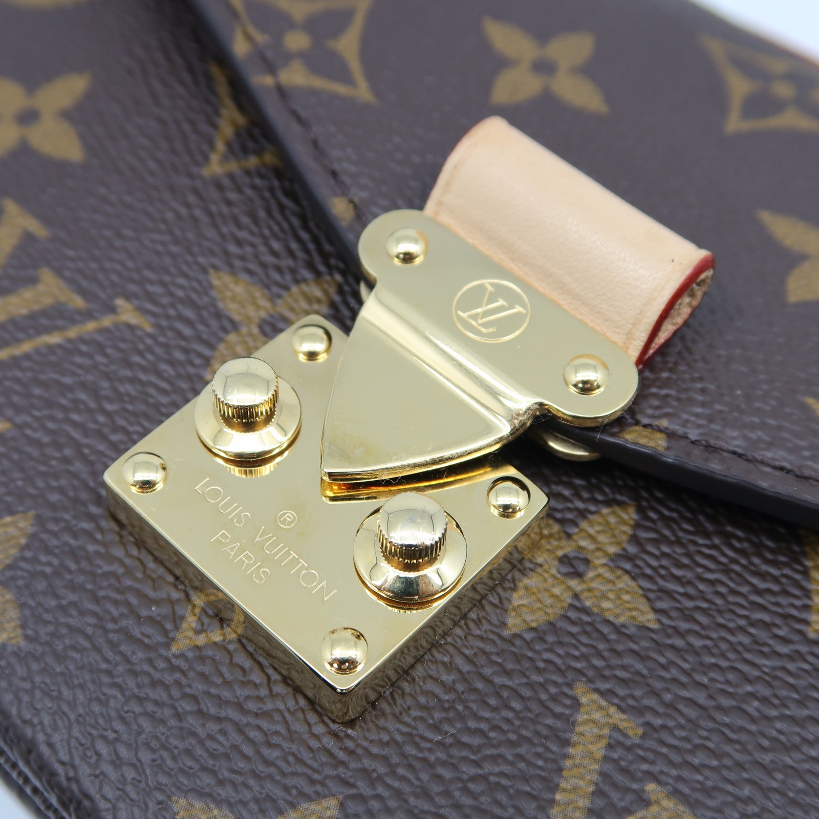 LOUIS VUITTON Monogram Pochette Metis East West金扣手挽肩背兩用袋啡色