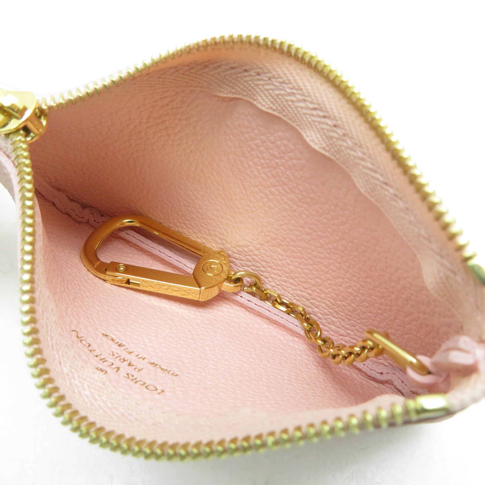 LOUIS VUITTON Monogram Empreinte Card Case金扣卡片套粉紅色