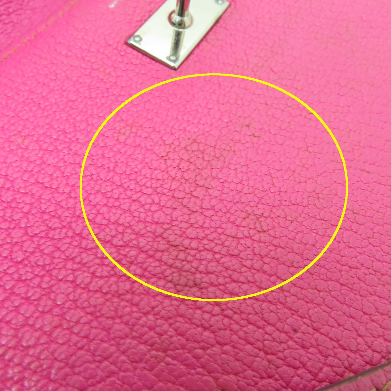 HERMES Chevre皮革Kelly Classic銀扣長錢包Fuschia Pink粉紅色