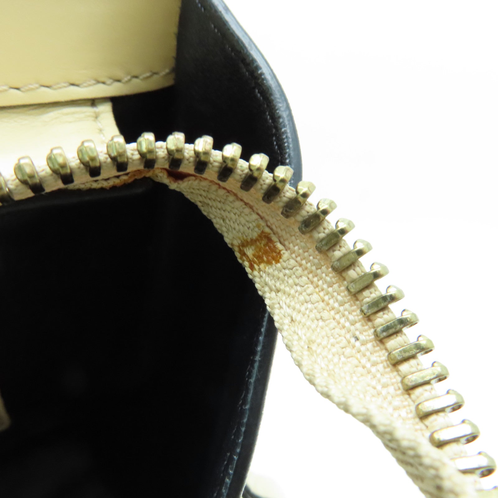 CELINE Leather Micro Luggage Gold Buckle Shoulder Bag Beige